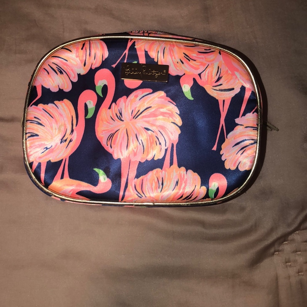 lilly pulitzer double pouch toiletry bag